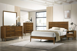 Bettie Cama Queen, Gavetero con Espejo & Mesa de Noche