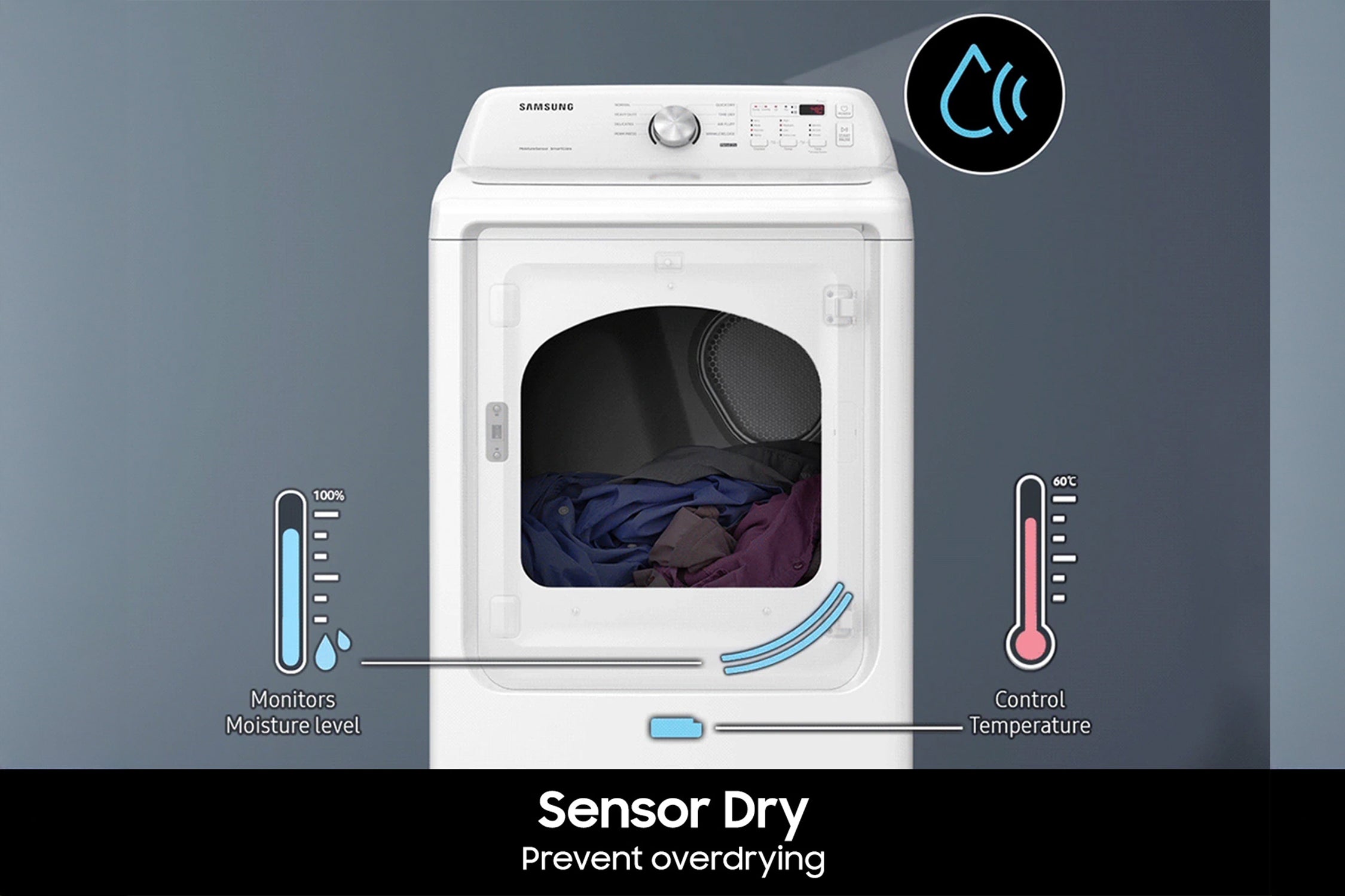 Samsung 3200 Dryer 7.2' Ele Smart