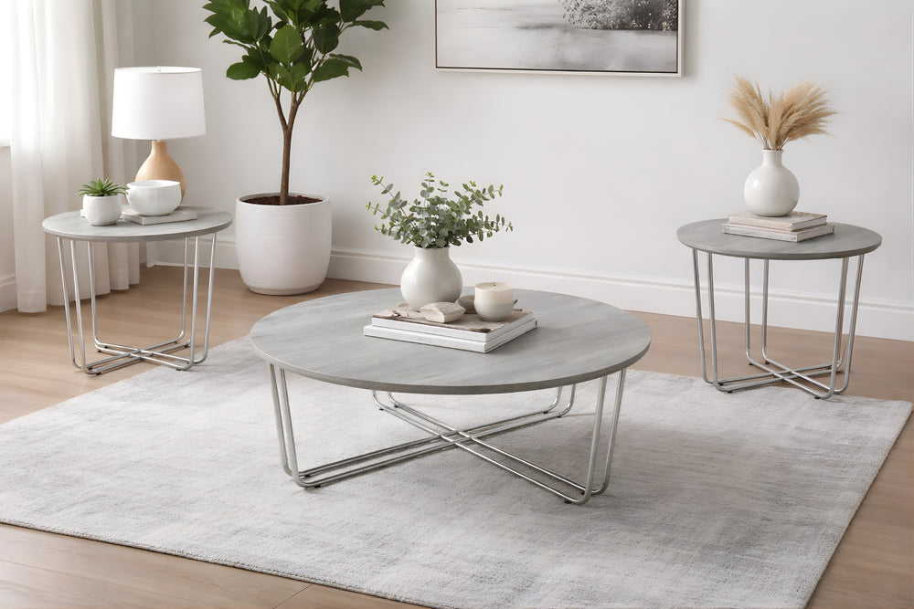 Zuri Mesa de Centro & 2 Mesas de Esquina