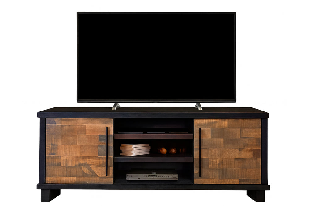 Industrial 80" Consola | Madera Sólida 