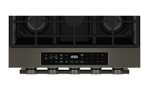 30" Stove Gas Slide-In in Black Ore with 2-in-1 Burner