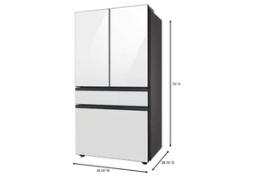 Nevera blanca con dimensiones etiquetadas sobre un fondo blanco.