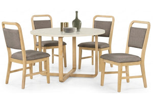 Zenith Round Dining Table with 4 Chairs