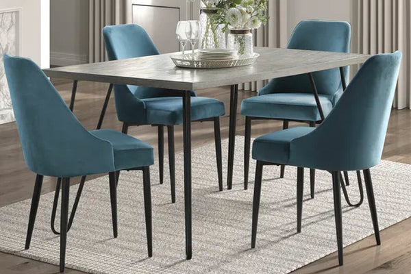 Juego de mesa de comedor y 6 sillas 5817
