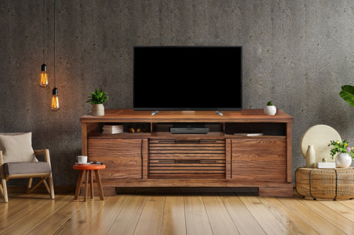 Lavaslidin 80" Tv Console Sliding Door