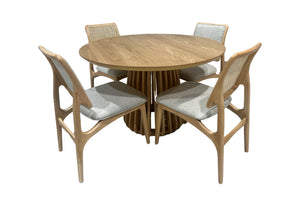 Oceanview DP326-D4-MUL-K Mesa de comedor con 4 sillas