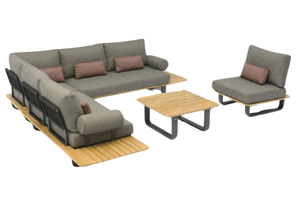 Deckslim 2Loveseat/Cofta/Chr/Corner Set