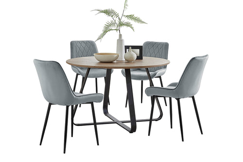 C9709d Mesa de Comedor con 4 Sillas