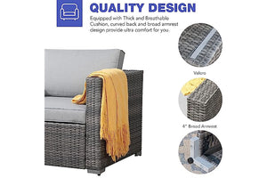 Anton Sofá Chaise con Ottoman
