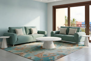 Sofá, Loveseat, Mesa de Centro & 2 Mesa de Esquina