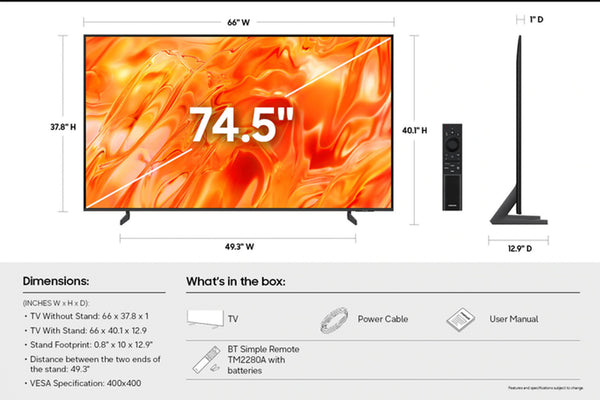 75" TV NEO QLED AI 4K Smart