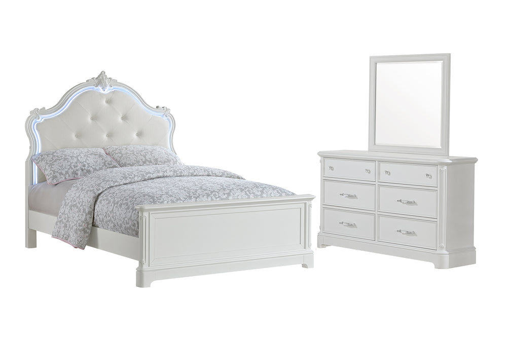 Hailee Bed/Dresser/Mirror Set