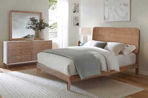Ripples Full Bed & Dresser with Mirror