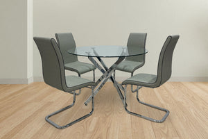 Murano Round Table W/4 Chairs Set
