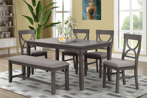 C8618 Dining Room W/4 Chairs & Bench