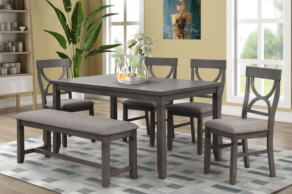 C8618 Dining Room W/4 Chairs & Bench