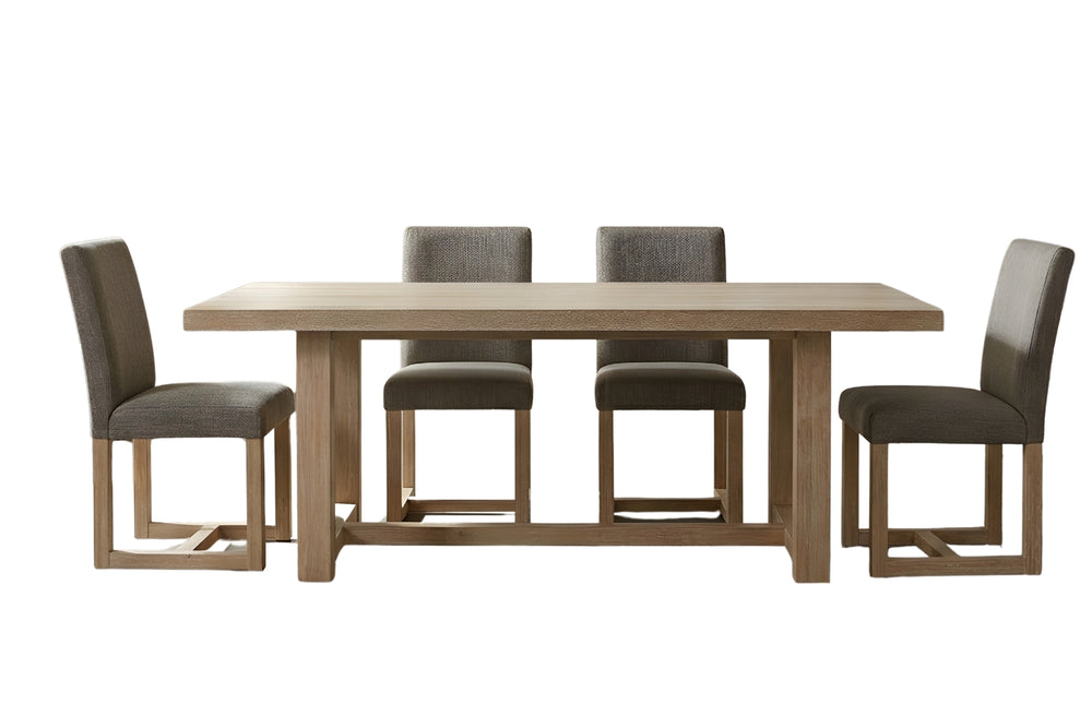 Yalinton Mesa de Comedor Rectangular con 4 Sillas UPH