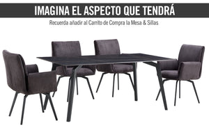 Lynox Swivel Arm Dining Chair
