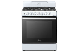 Midea 30sm Stove 30" Gas 6B W/Cast Iron