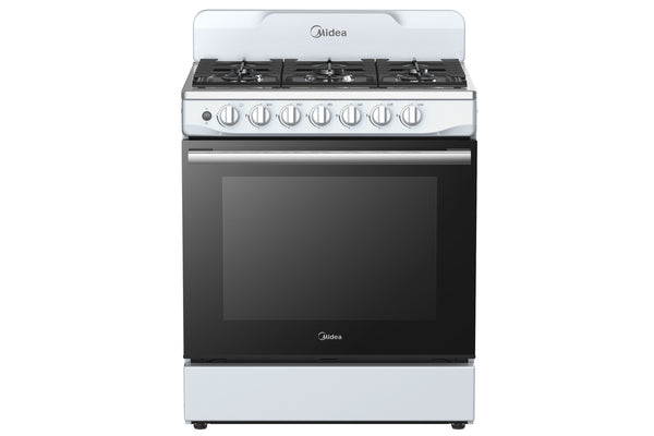 Midea 30sm Stove 30" Gas 6B W/Cast Iron
