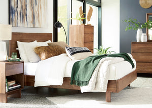 Isanti Queen Bed, Dresser with Mirror & Nightstand
