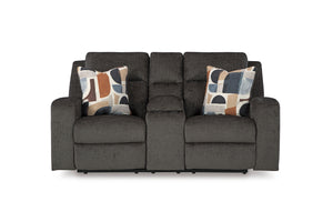 Ashley Kanlow Dbl Rec Loveseat con consola