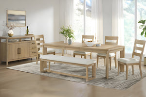 Pacific Dining Table W/4 Chair/1 Bench