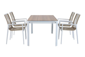 Dallas Juego de mesa de comedor con 4 Sillas
