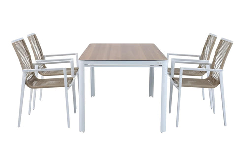 Dallas Juego de mesa de comedor con 4 Sillas