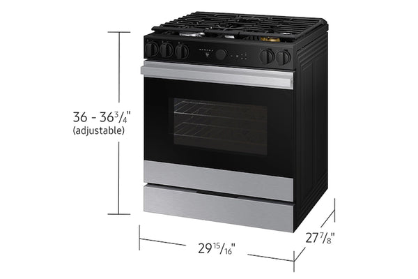 Samsung NSG6DG8700SRAA Stove 30" Gas S/In 5B Bspk