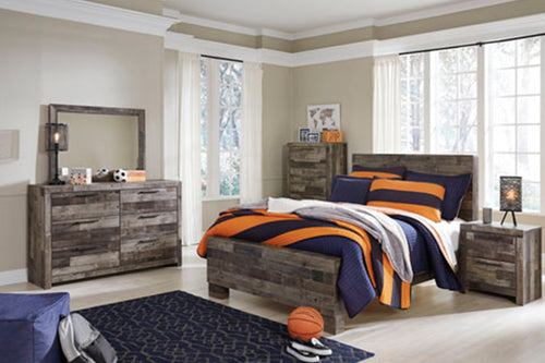 Ashley Derekson Bed/Dr/Mr/Ntstnd Set