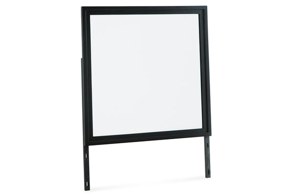 Pantalla de cine al aire libre con marco negro sobre fondo blanco.