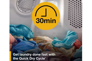 7' Dryer Electric Top Load with Adaptive Dry