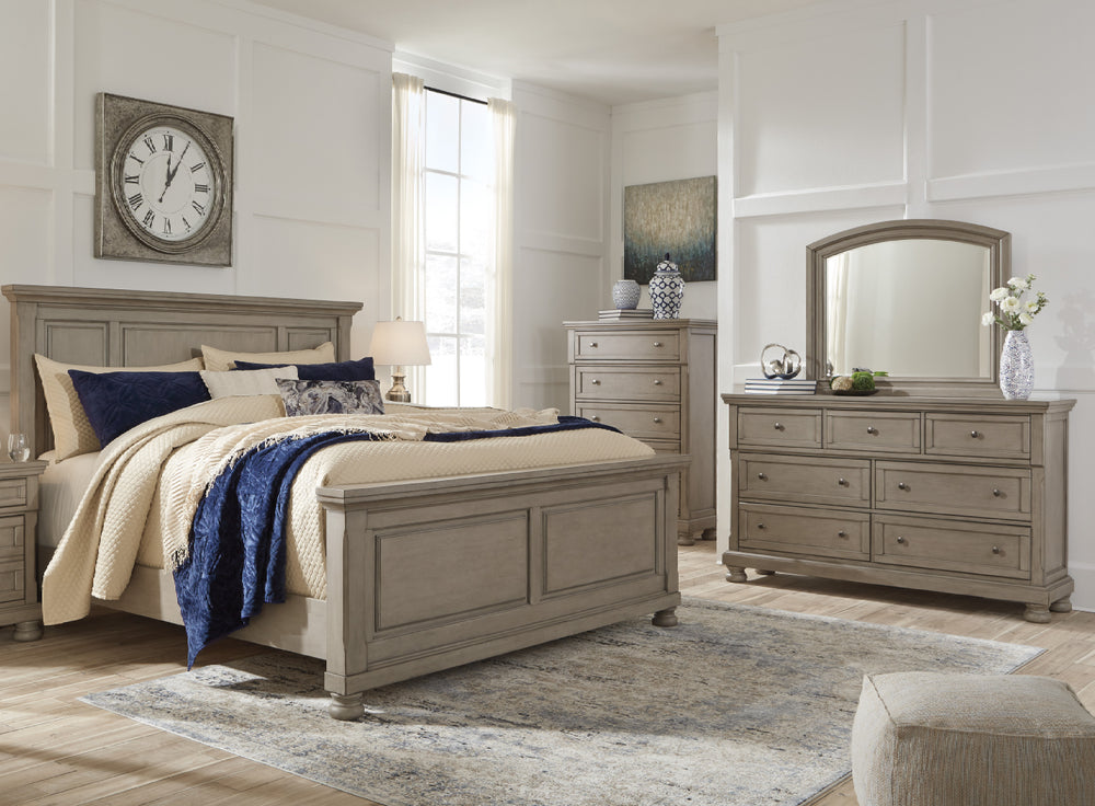 Lettner Cama Queen & Gavetero con Espejo