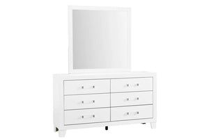 Luccia Cama Queen, Gavetero con Espejo & Mesa de Noche