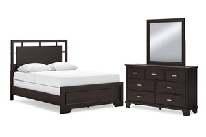 BB441 Ashley Covetown Cama Queen & Gavetero con Espejo