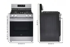 30" Stove Gas Airfry Smart