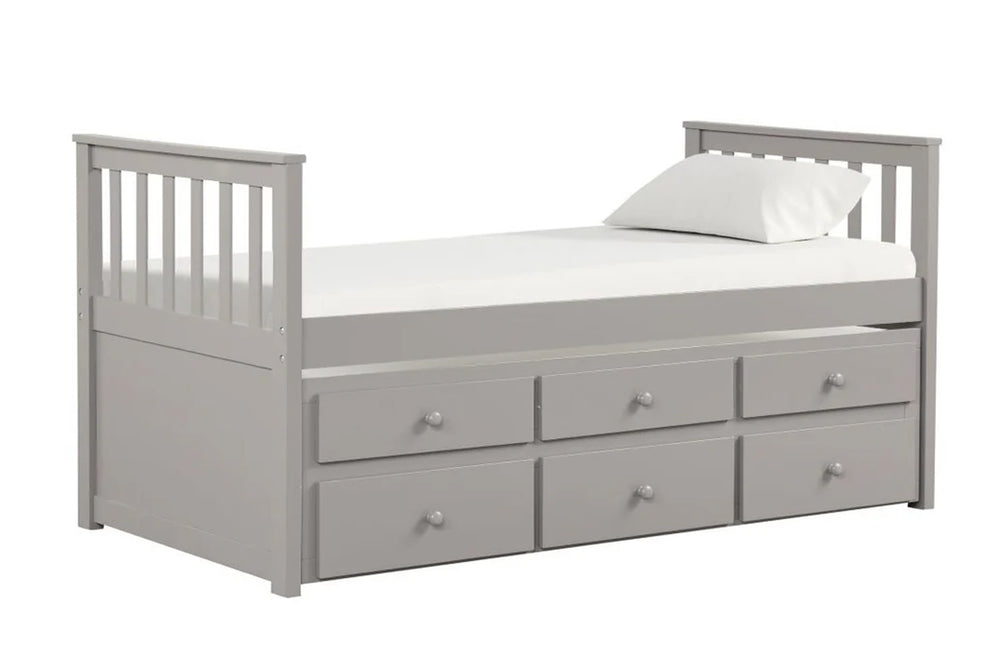 Elise Cama Capitán Twin con "Trundle" & Almacenamiento