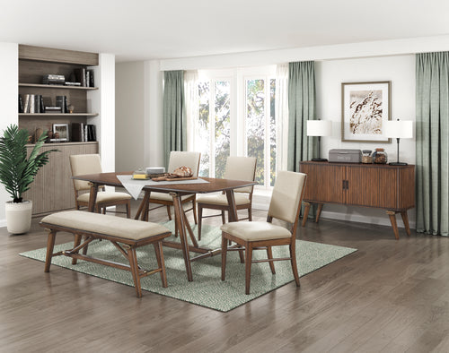 Wendover Mesa de Comedor con 4 Sillas y 1 Bench