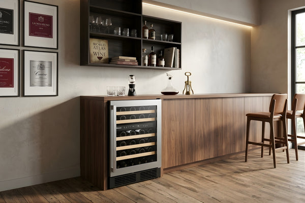 4.9' Wine Cooler Dual Zone 46-Bottle
