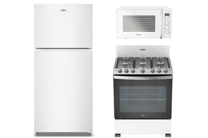 Combo 19.3' Nevera 30" Estufa de Gas  & Microondas