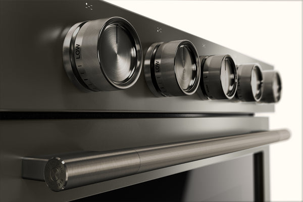 30" Stove Gas Slide-In in Black Ore with 2-in-1 Burner