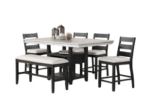 Bayamon Mesa de Comedor Con 4 Sillas & Bench
