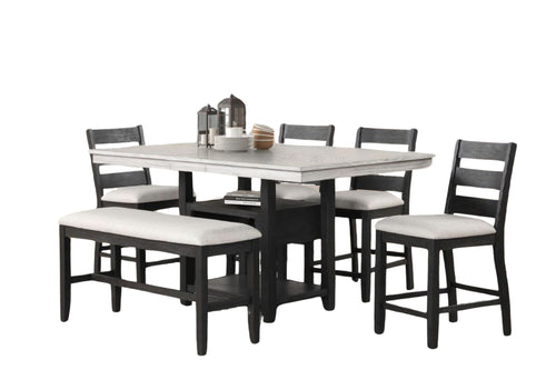 Bayamon Mesa de Comedor Con 4 Sillas & Bench