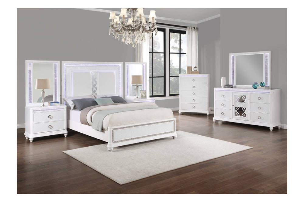 Glamour Bed/Dr/Mr/2Ns/2Mr Set