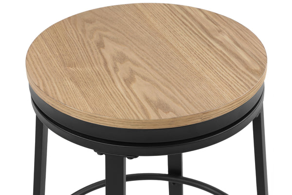 Magnolia42 Mesa de Comedor Redonda "Counter Height" con 4 Taburetes