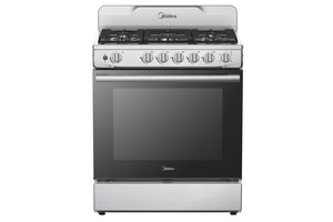 Midea 30sm Stove 30" Gas 6B W/Cast Iron