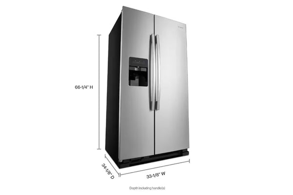 Whirlpool Nevera 21.4' Sbs Iwd S/S