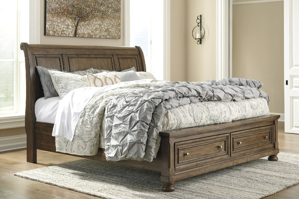 Flynnter Cama Trineo Queen con Almacenaje