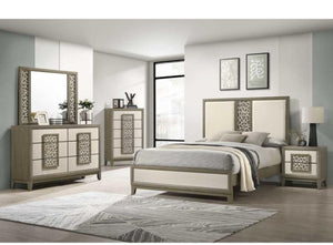 Carly Bed/Dres/Mirr/Nstnd Set